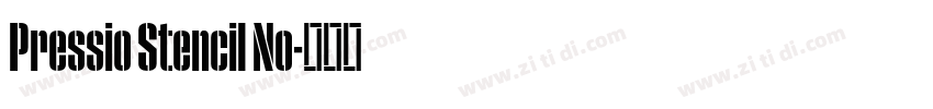 Pressio Stencil No字体转换 Pressio Stencil No字体转换